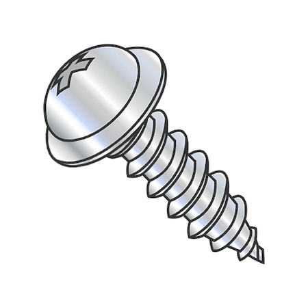 Usa Industrials Self-Drilling Screw, #10-16 x 3/8", Zinc Plated Steel Round Head Phillips Drive BULK-SCRW-16231